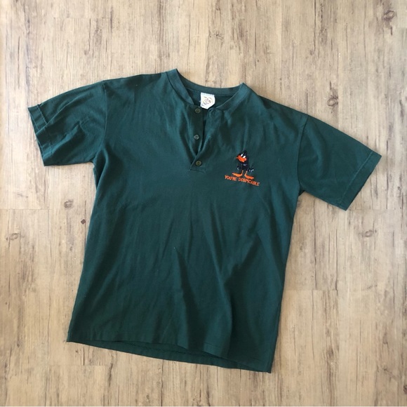 Daffy Duck green shirt Large - Picture 1 of 4